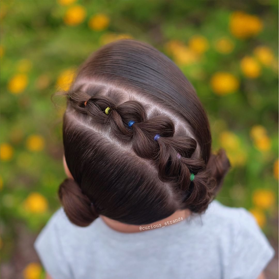 Сложные прически для детей
