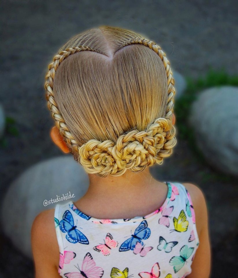 Необычные прически для девочек