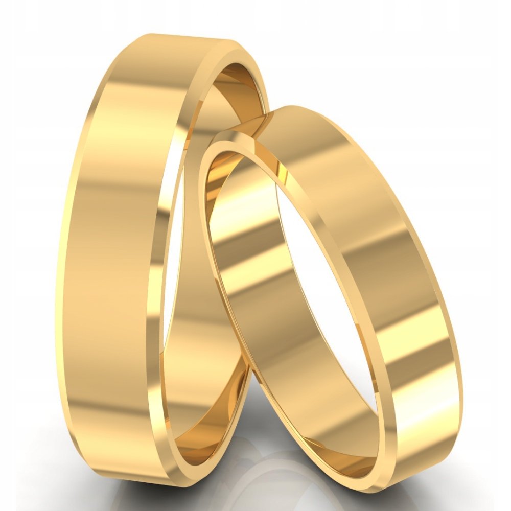 Обручальные кольца шайбы золото 585
