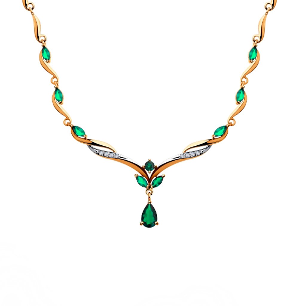 Колье золотое женское