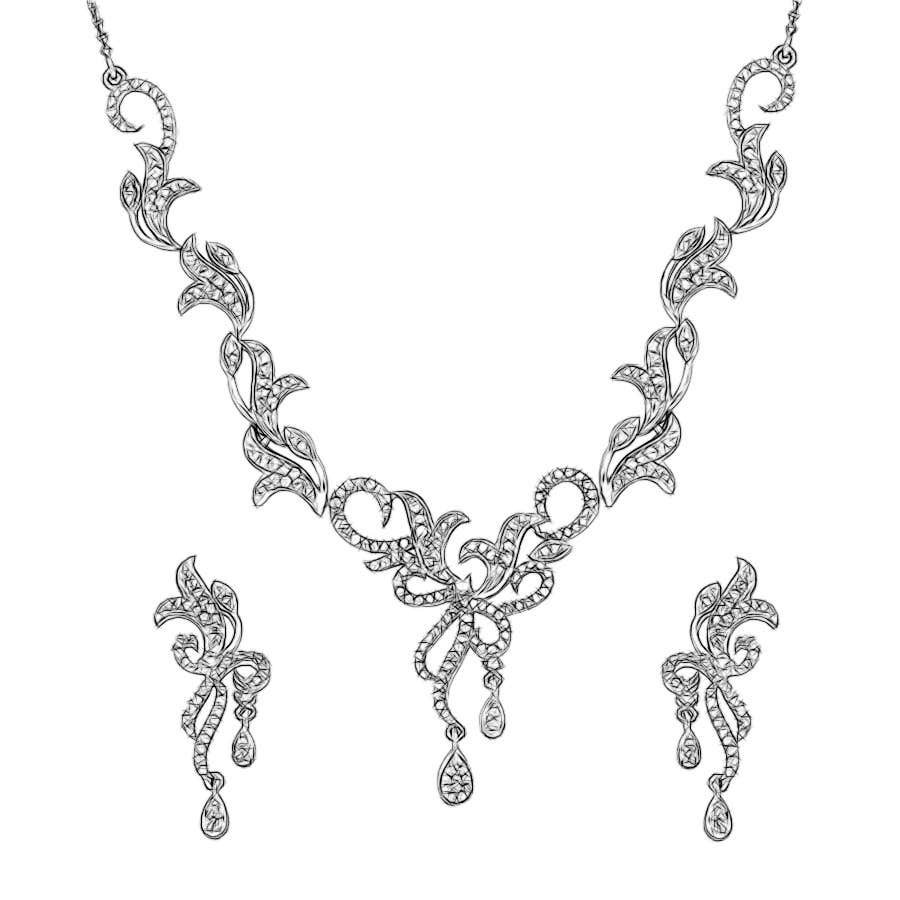 Колье золотое с бриллиантами женские