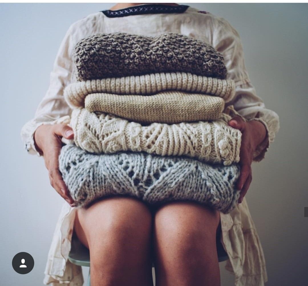 Фотосессия в вязаных вещах