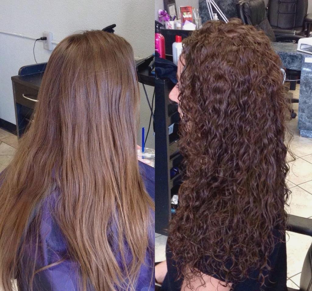 Химия на длинные волосы