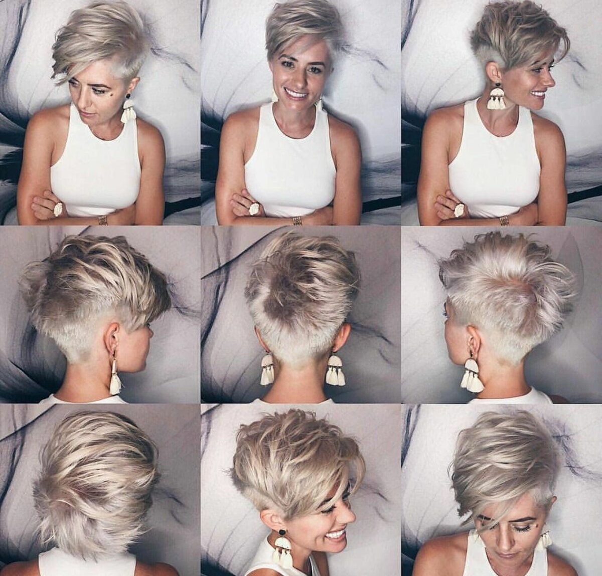 Прически на стрижку Пикси