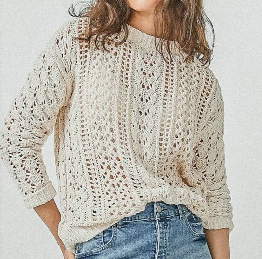 Ажурные свитера 2021