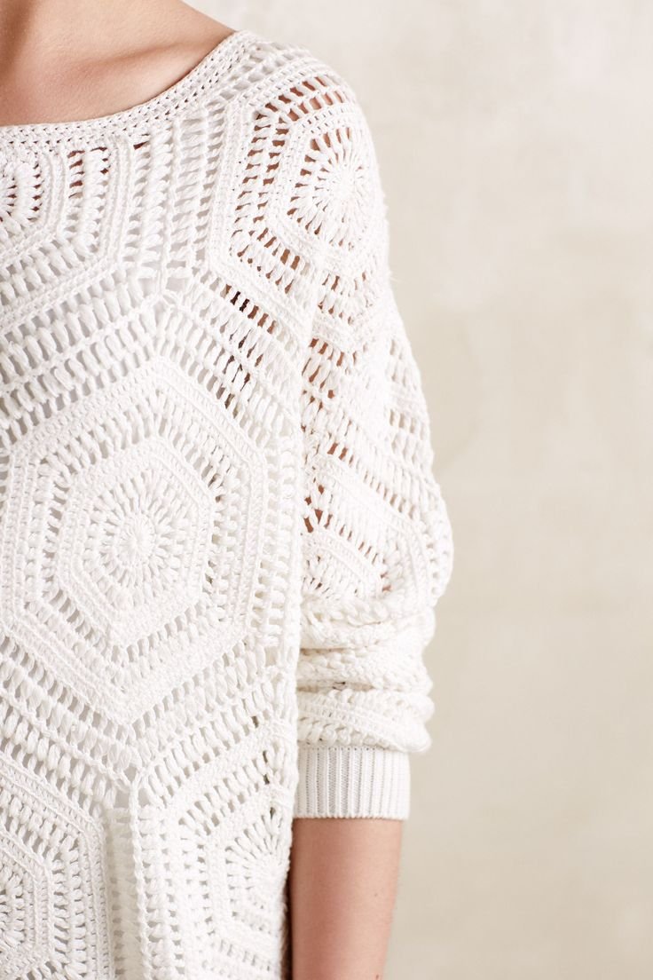 Пуловер из шестиугольников