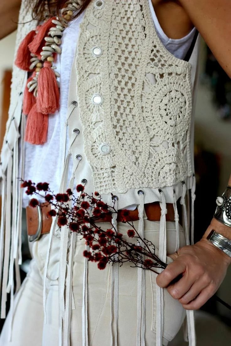 Оригинальные вязаные топы