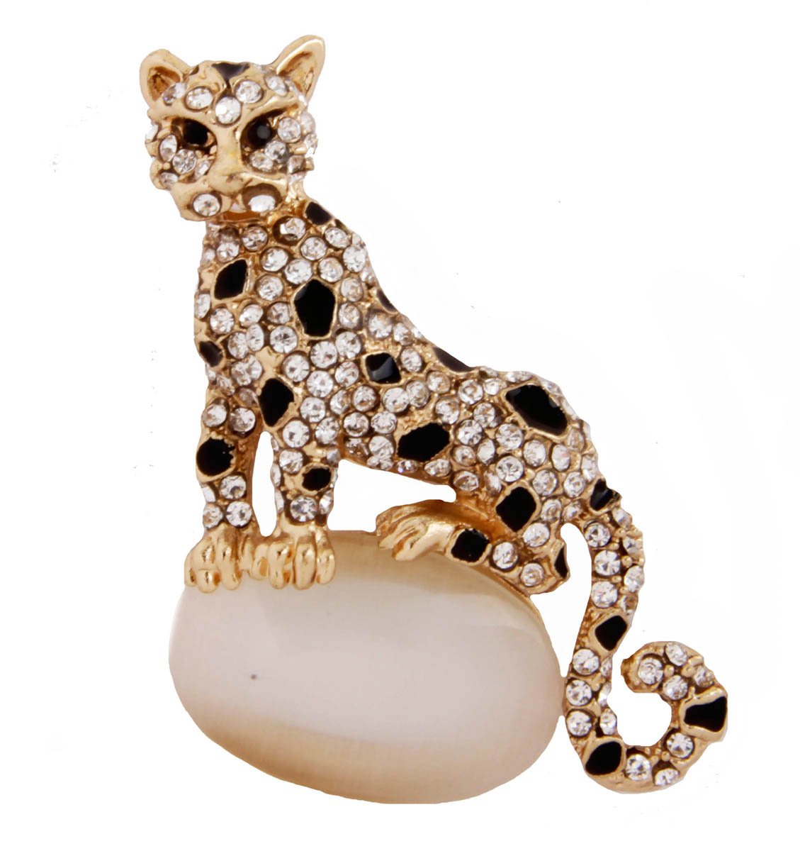 Брошь леопард