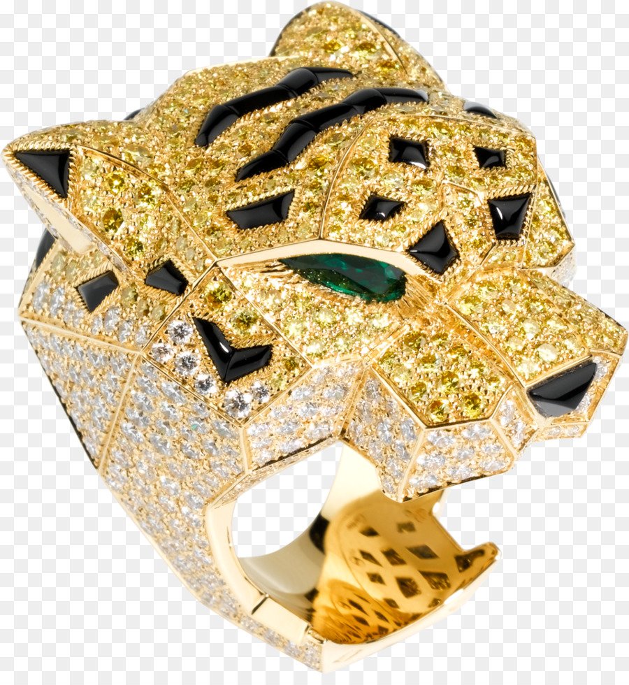 Кольцо Cartier Panthere Onyx Diamond