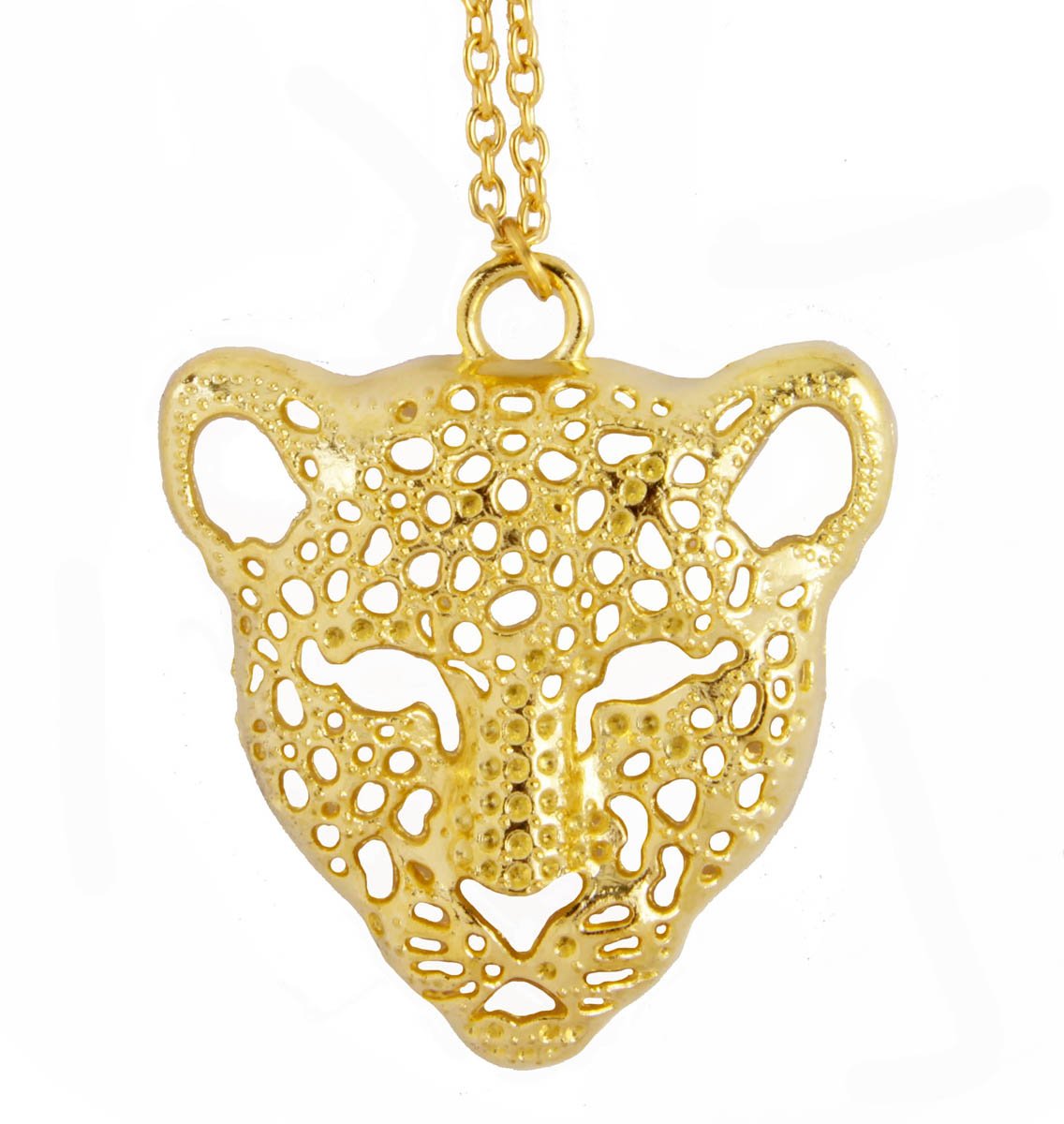 Подвеска леопард бижутерия