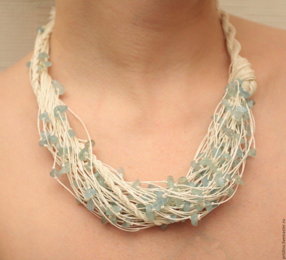 Бусины из джута