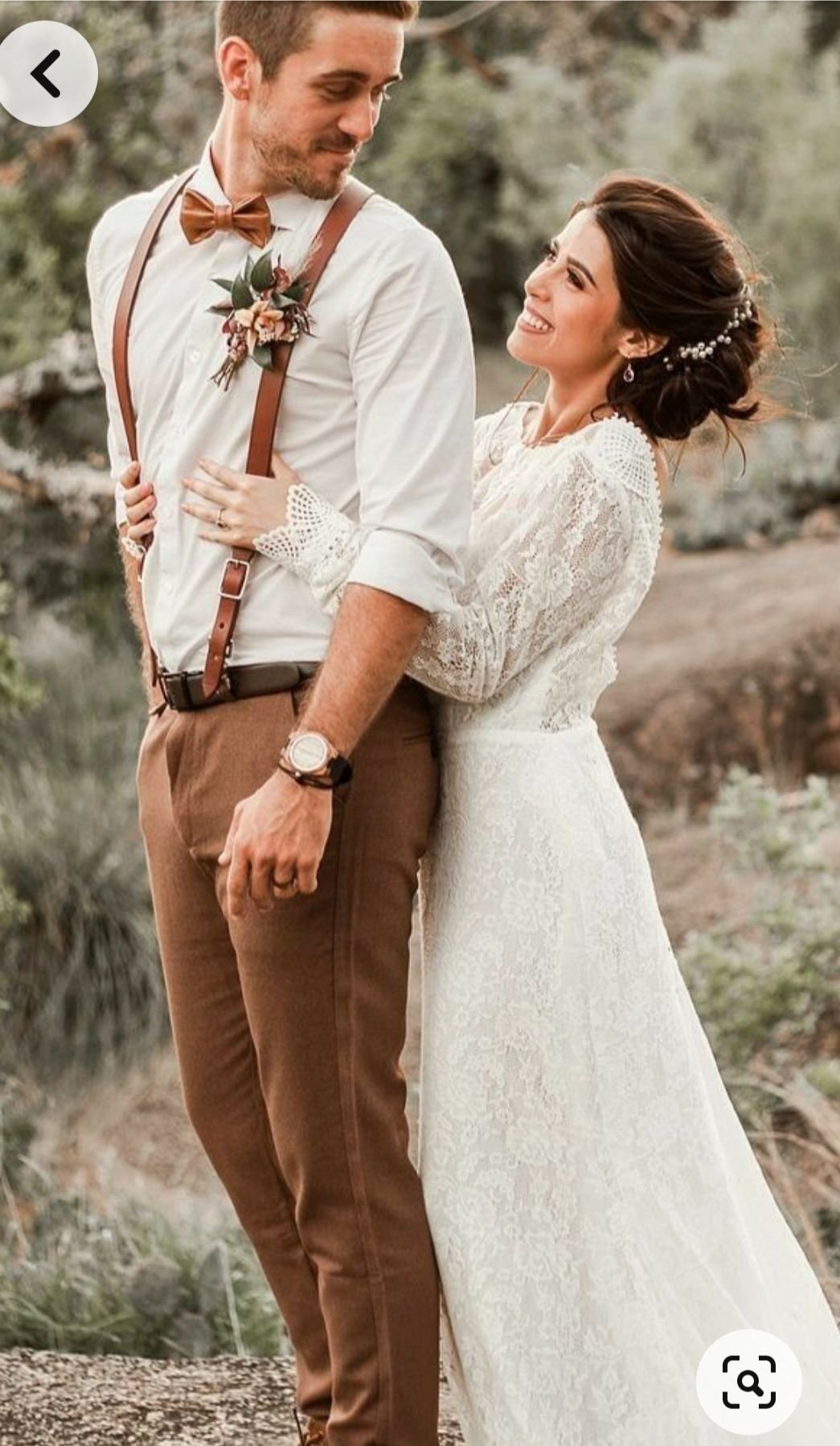 Костюм жениха с подтяжками