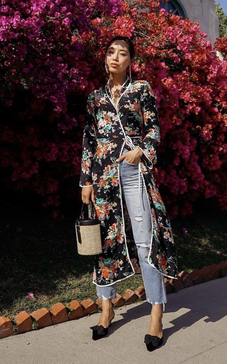 Пиджак кимоно стрит стайл