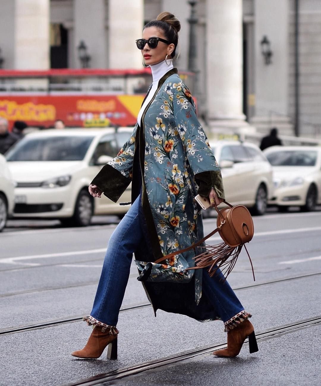 Кимоно стрит стайл