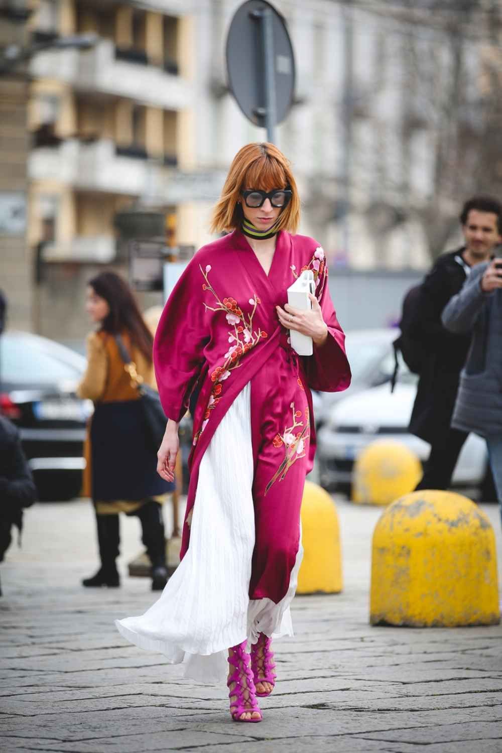 Кимоно стрит стайл