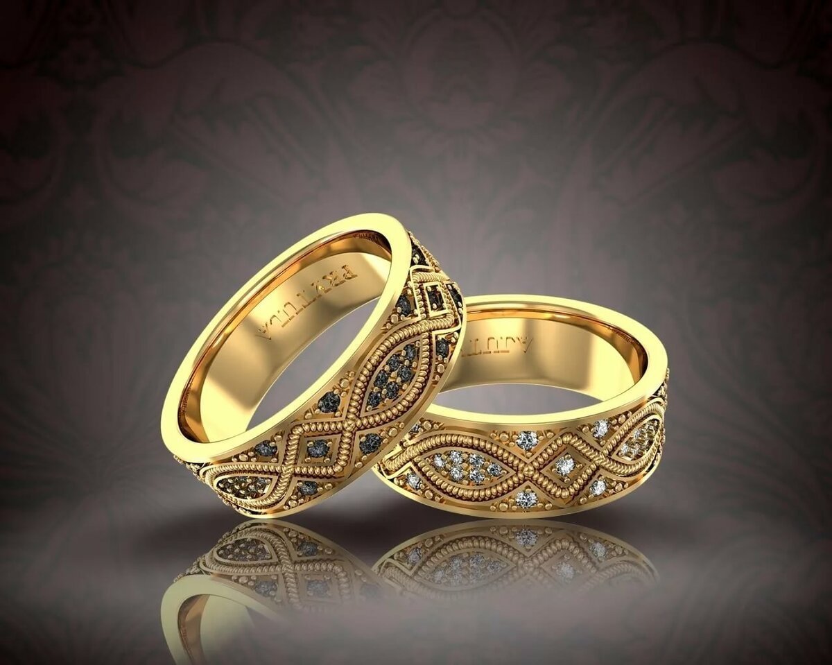 Венчальные кольца золотые