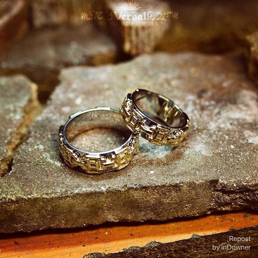 Обручальные кольца под старину