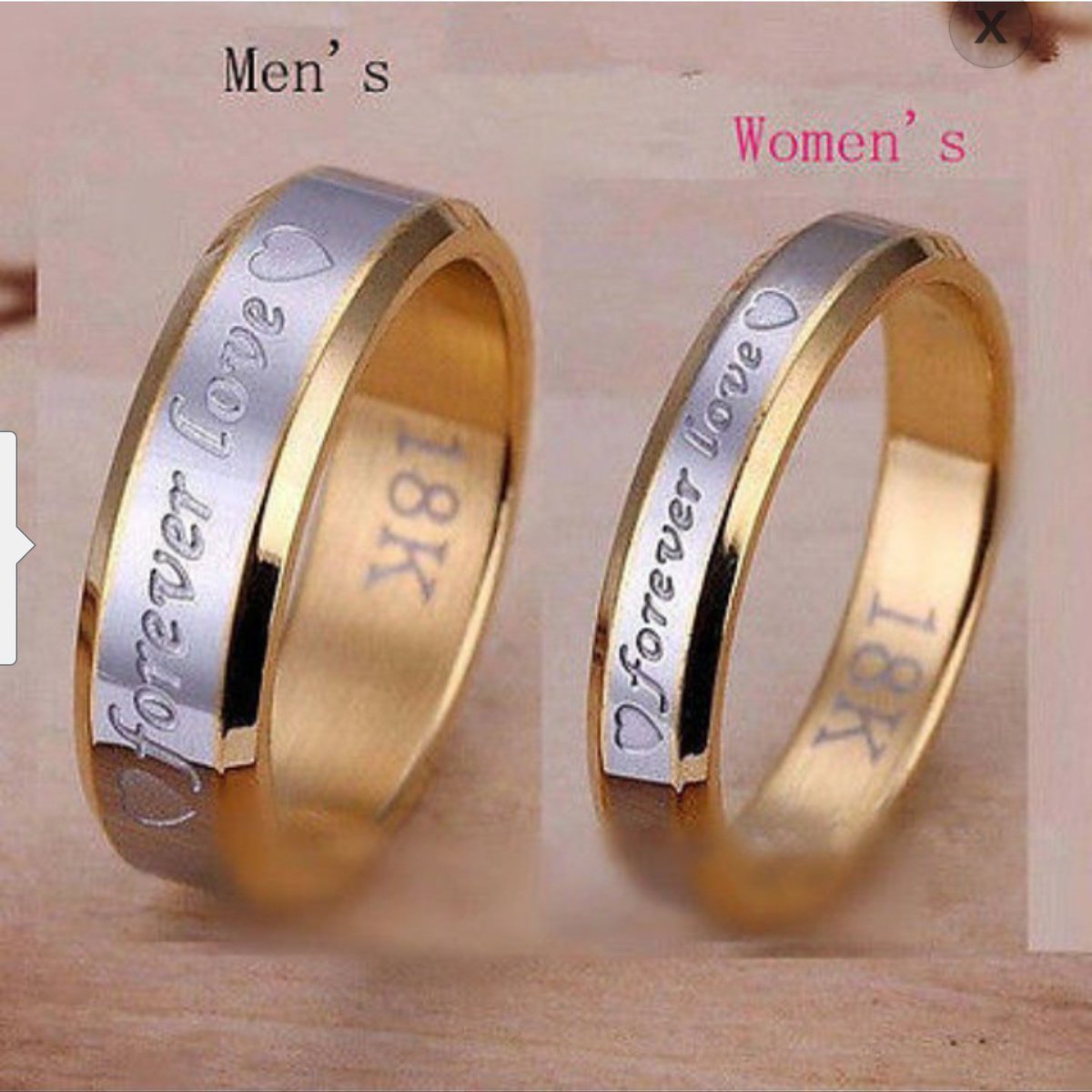 Обручальные кольца золото с серебром