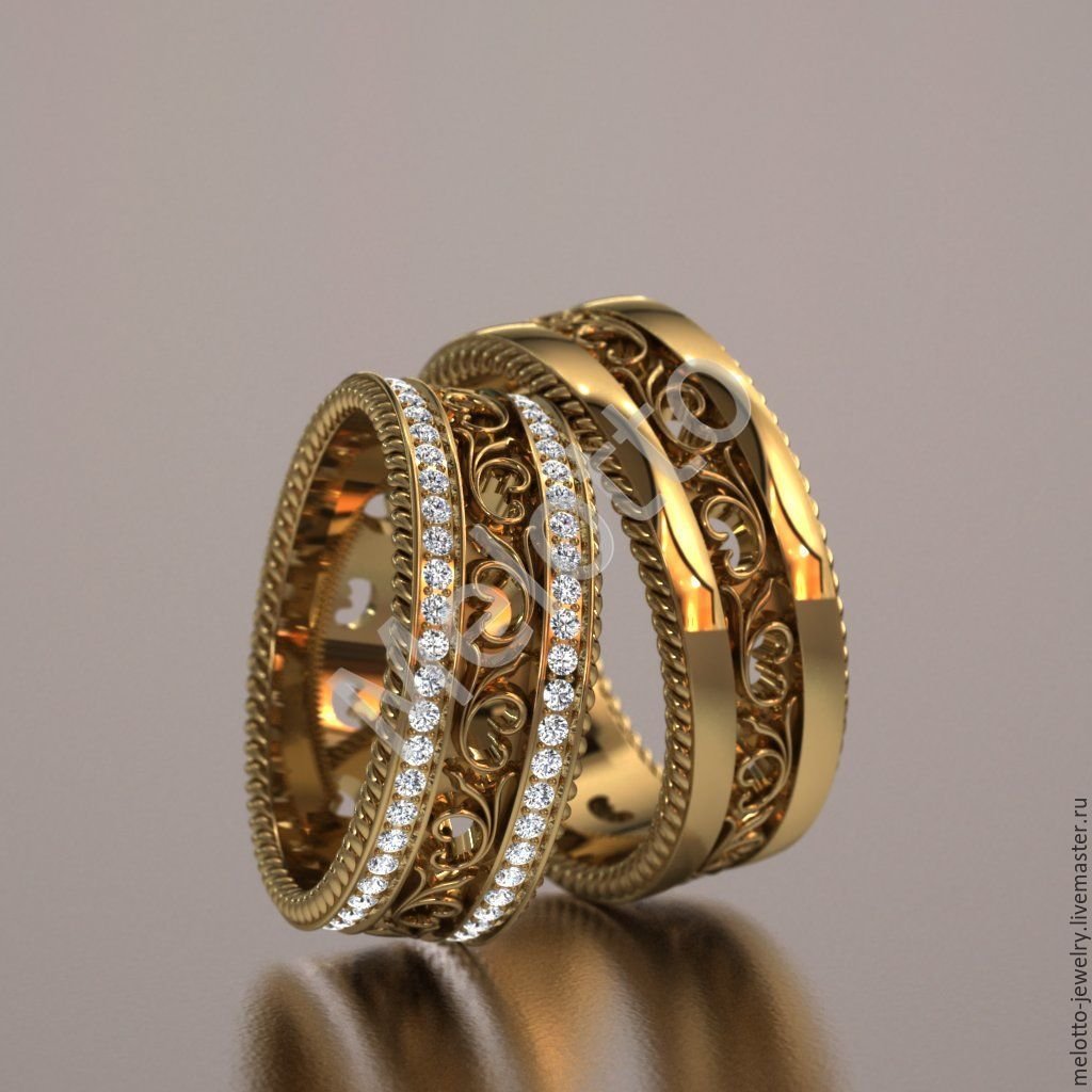 Свадебные кольца на руках