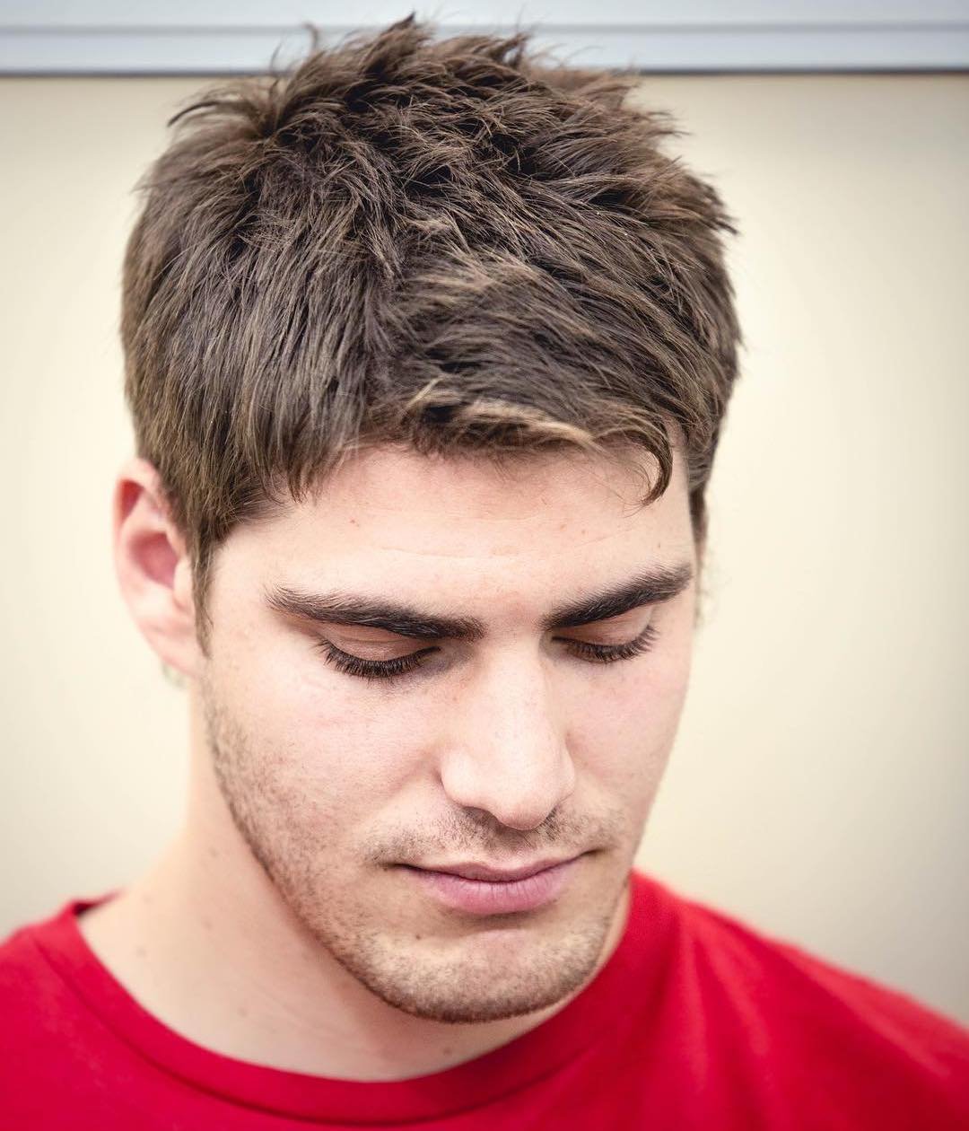 Прическа беспорядок на голове мужская