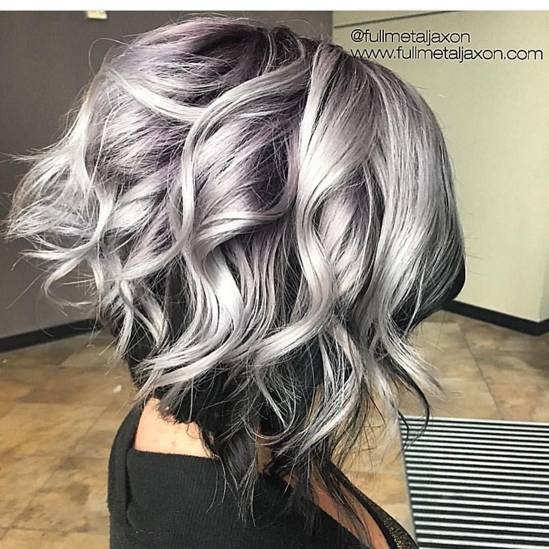 Пепельный балаяж каре 2020