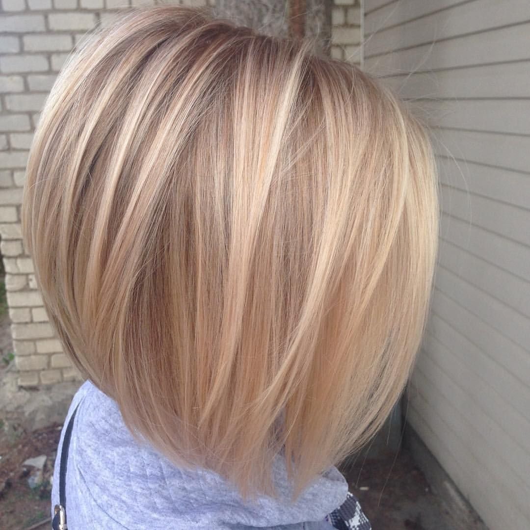 Мелирование на блонд Боб