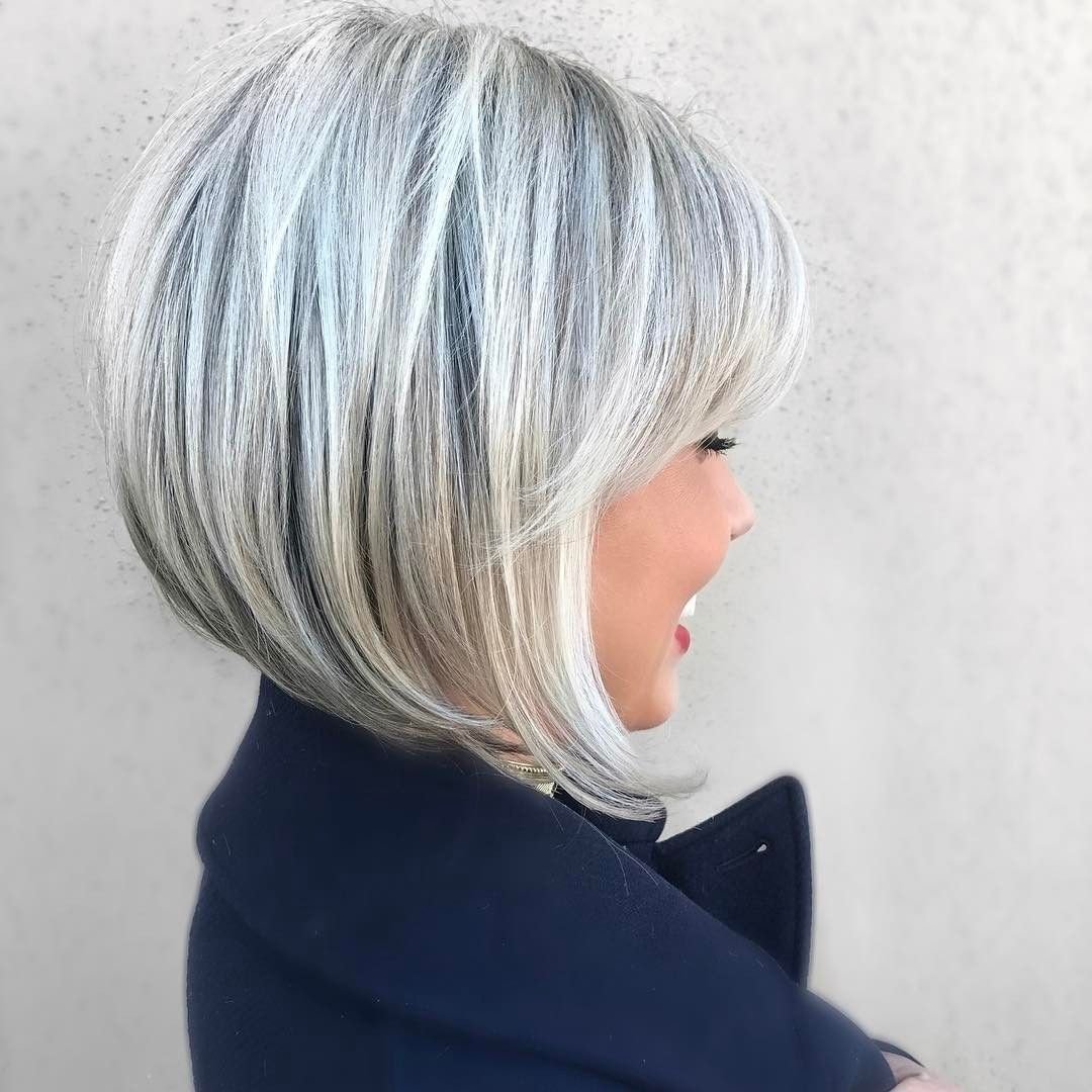 Каре Боб градуированное пепельный