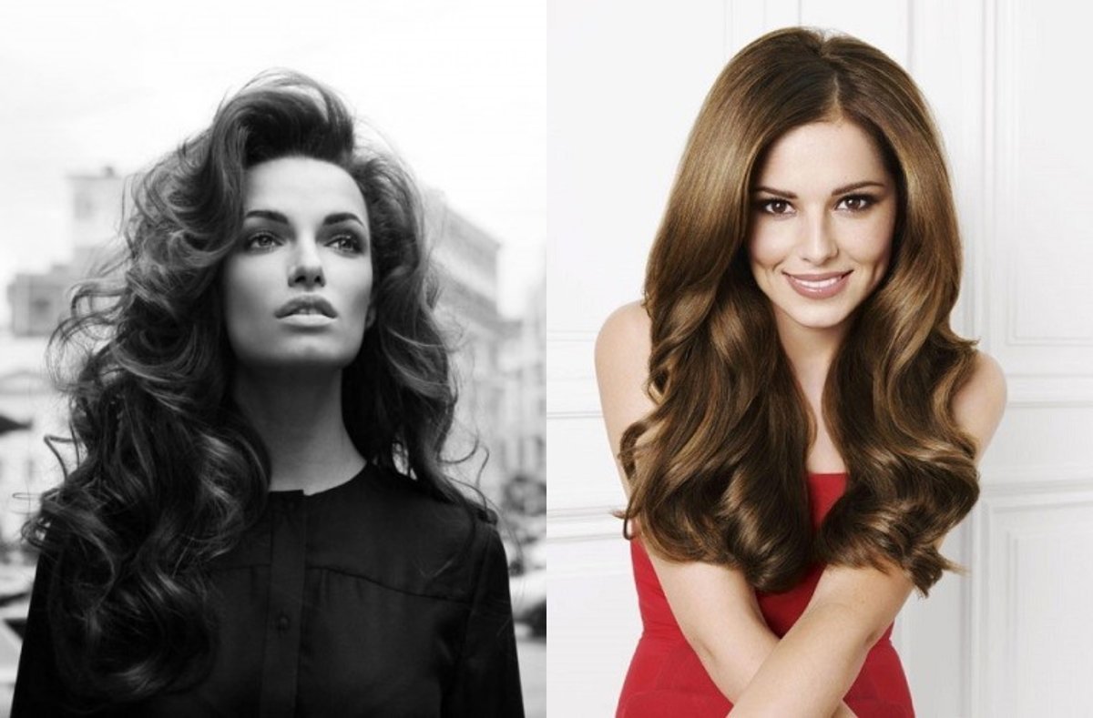 Прическа волосы на один бок без челки