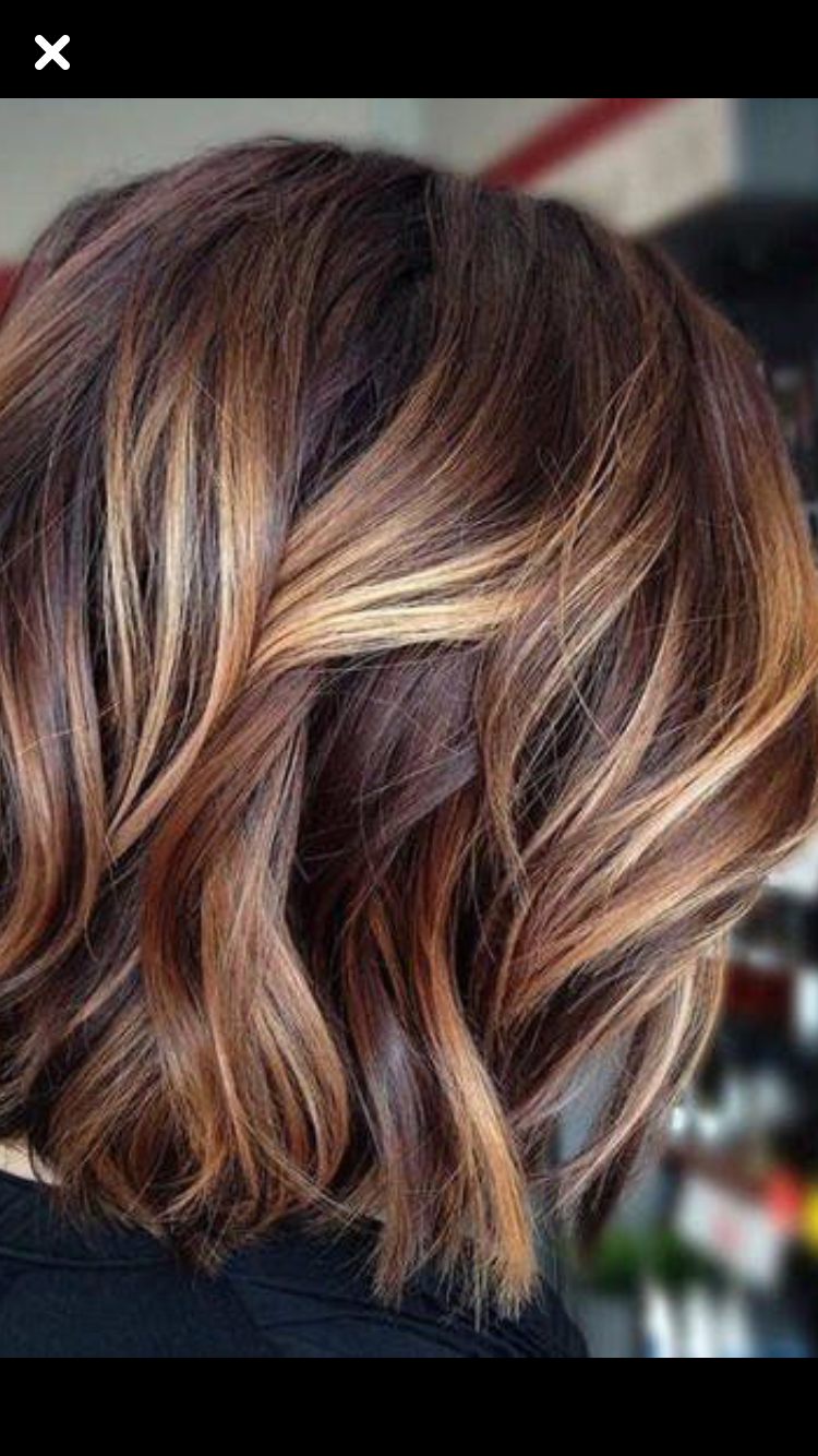 Красное мелирование