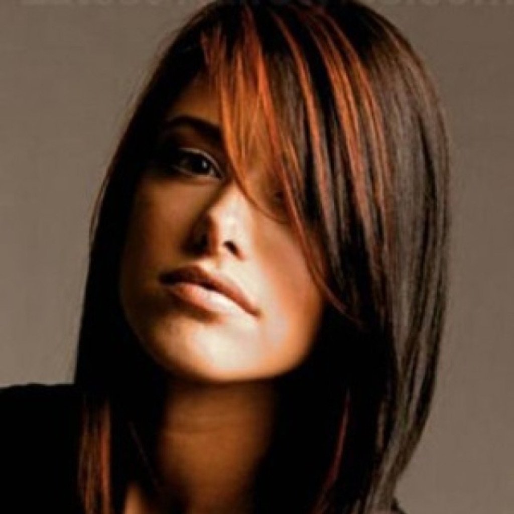 Окрашивание челки и передних прядей