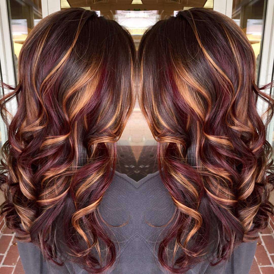 Окраска на темные волосы средней длины