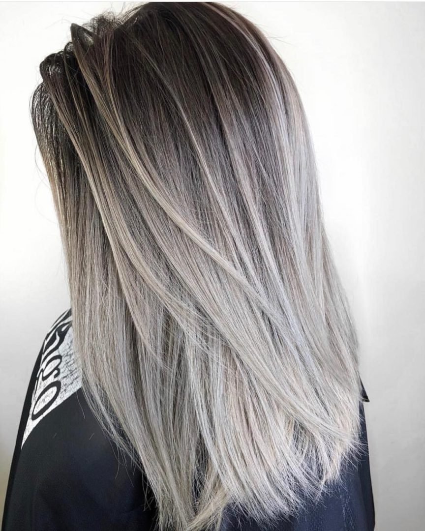 Холодный пепельный блонд на короткие волосы