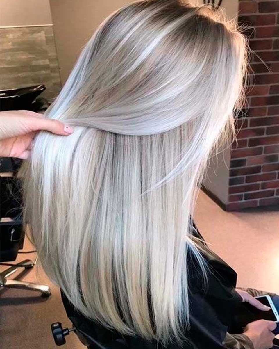 Шатуш балаяж пепельный