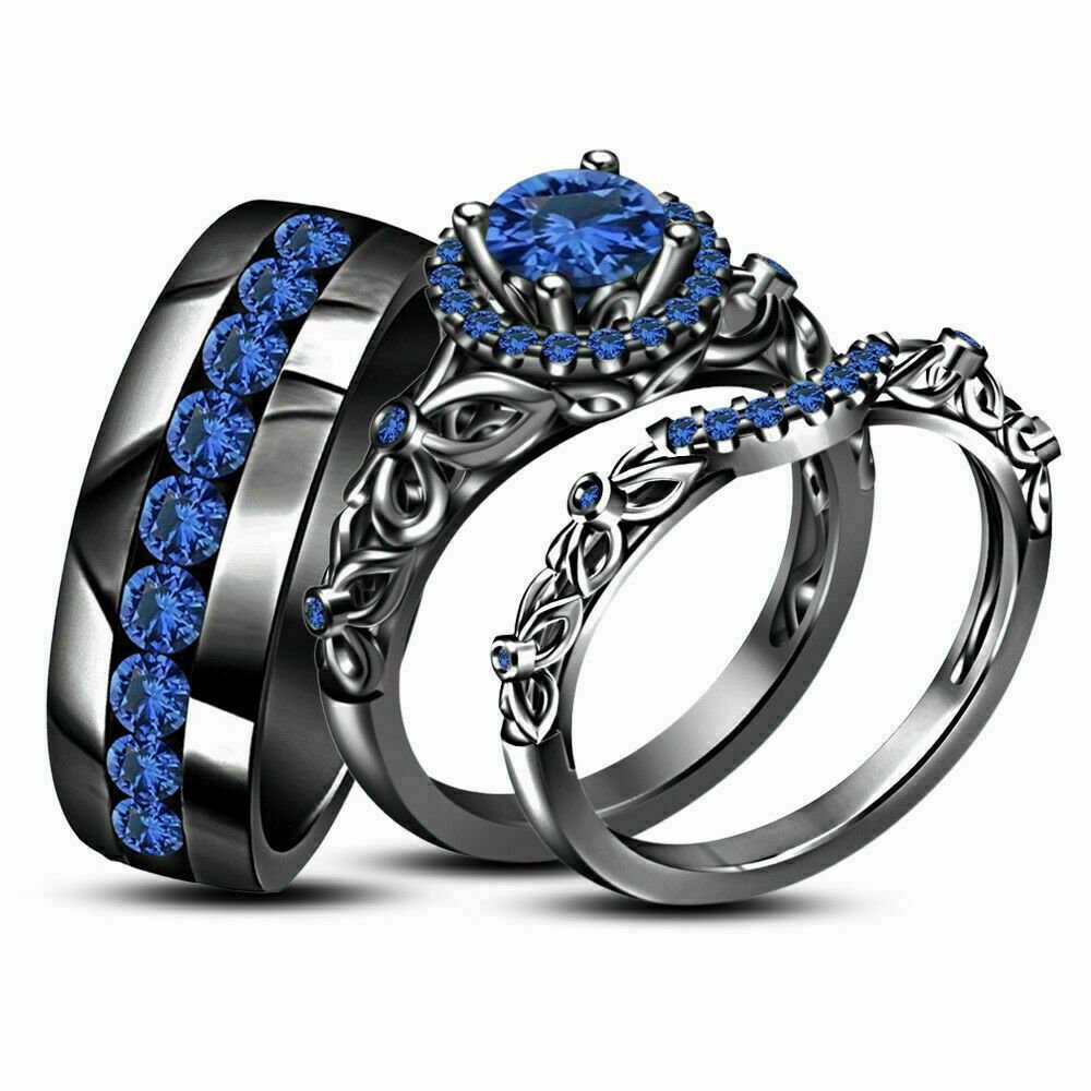 МР. Диаманд кольцо с сапфиром