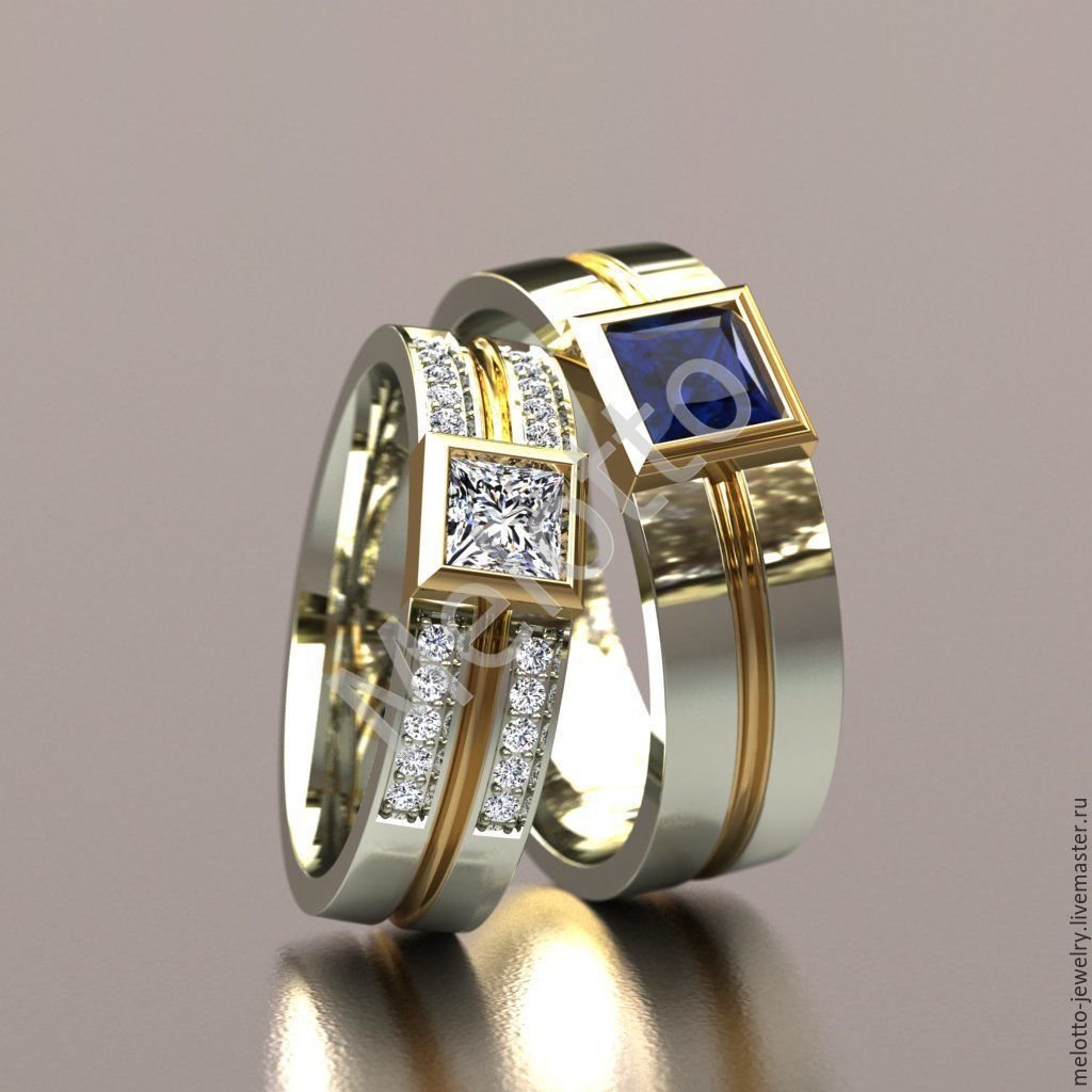 Кольцо, золото, сапфир, 1637008