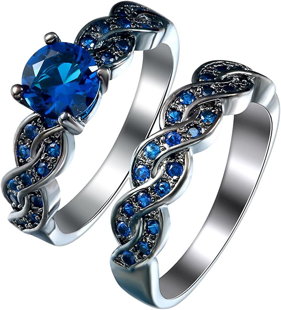 Тонкое кольцо с камнем синем