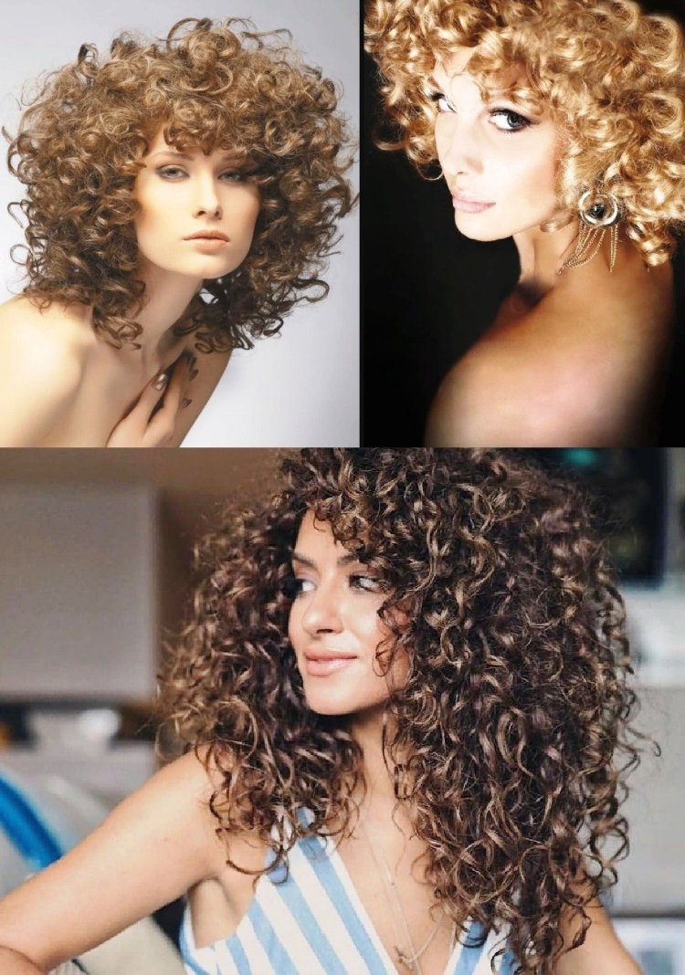 Крупная мокрая химия на средние волосы