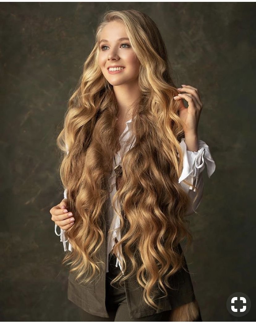 Длинные волнистые волосы