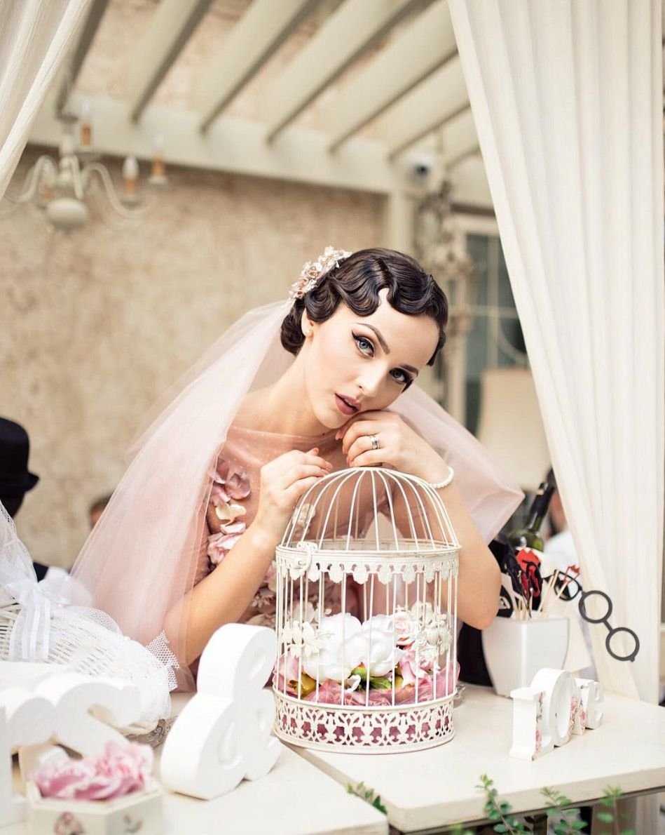 Винтаж девушка свадьба