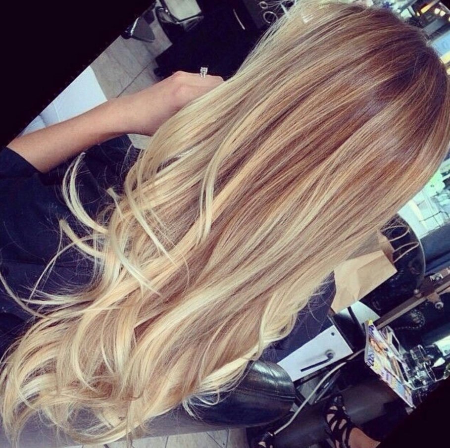 Техника балаяж на русые длинные волосы