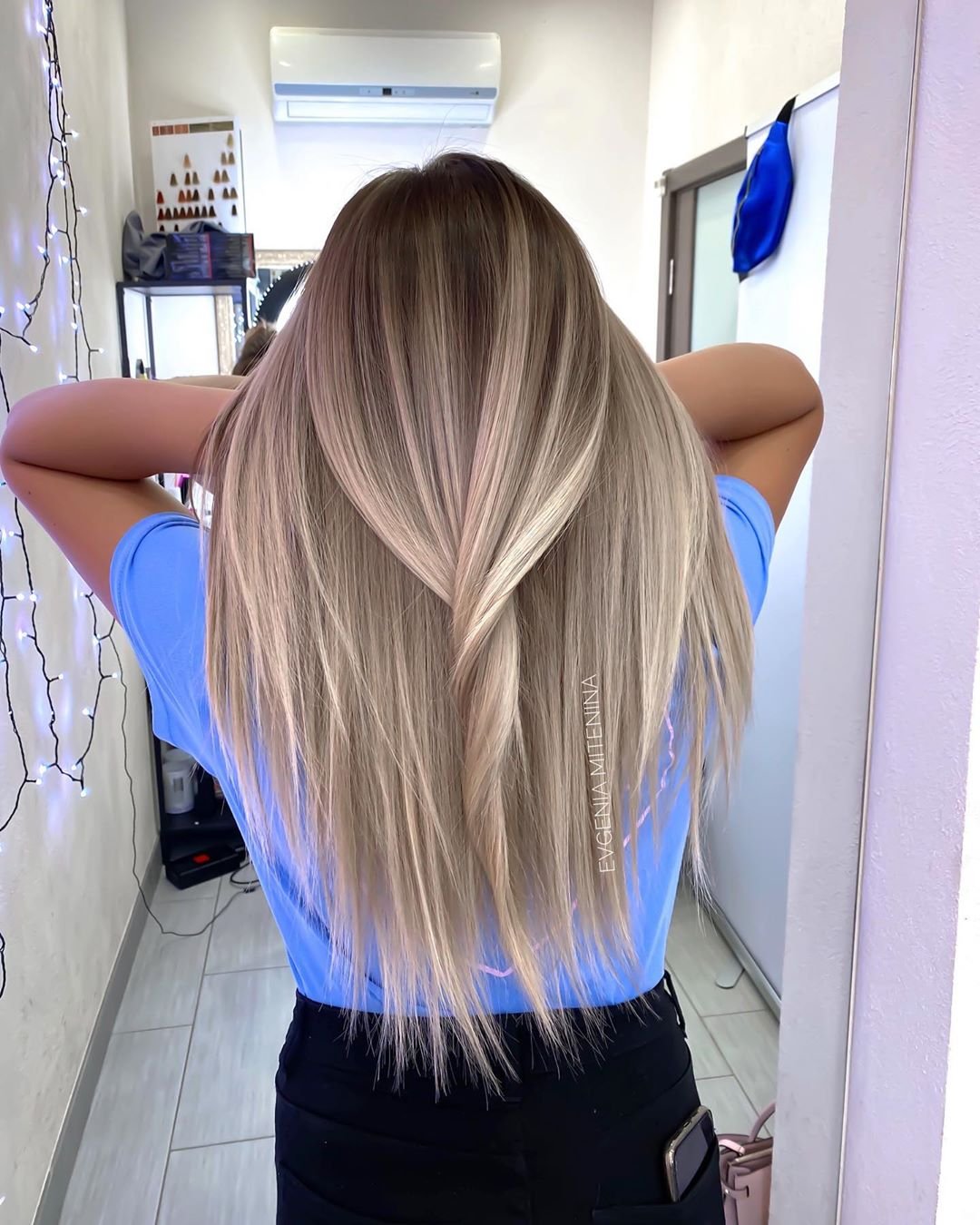 Светлое окрашивание на длинные волосы