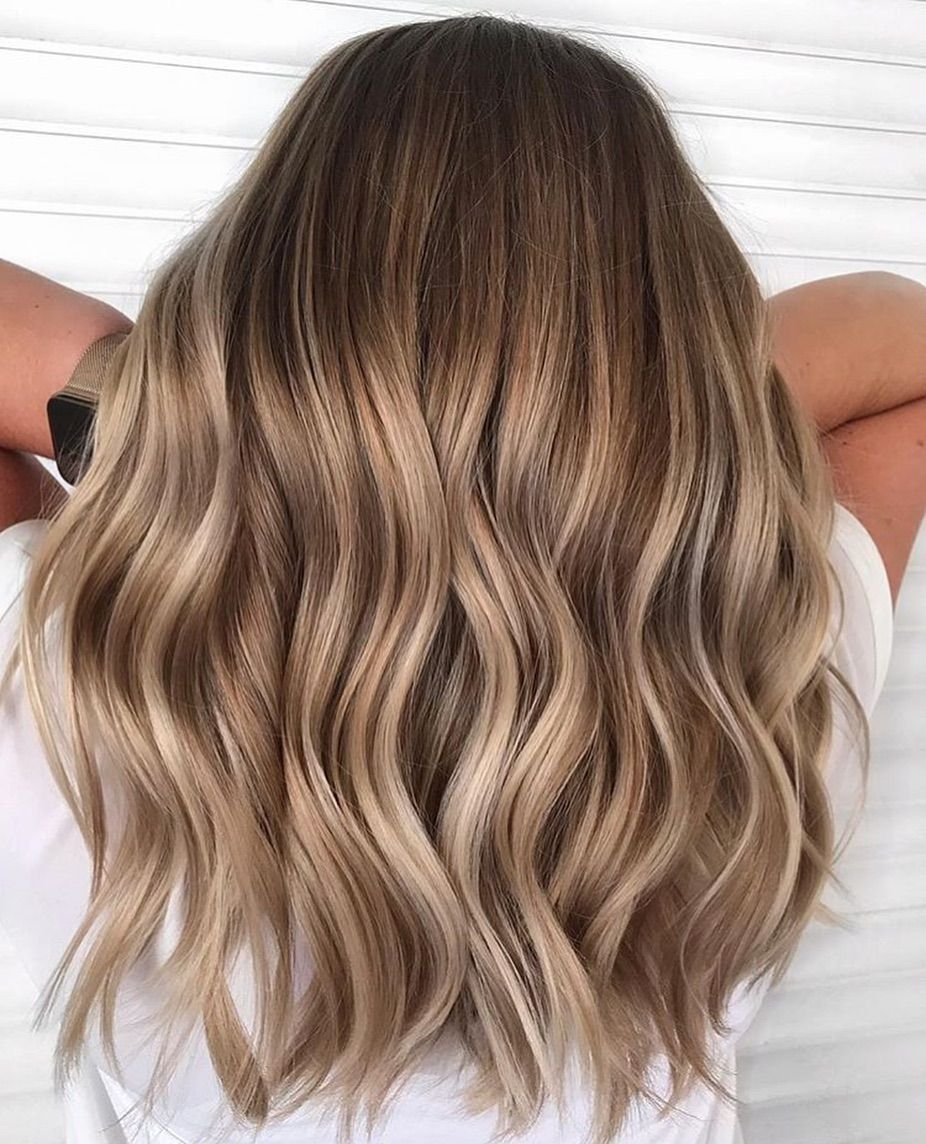 Мелирование балаяж на русые