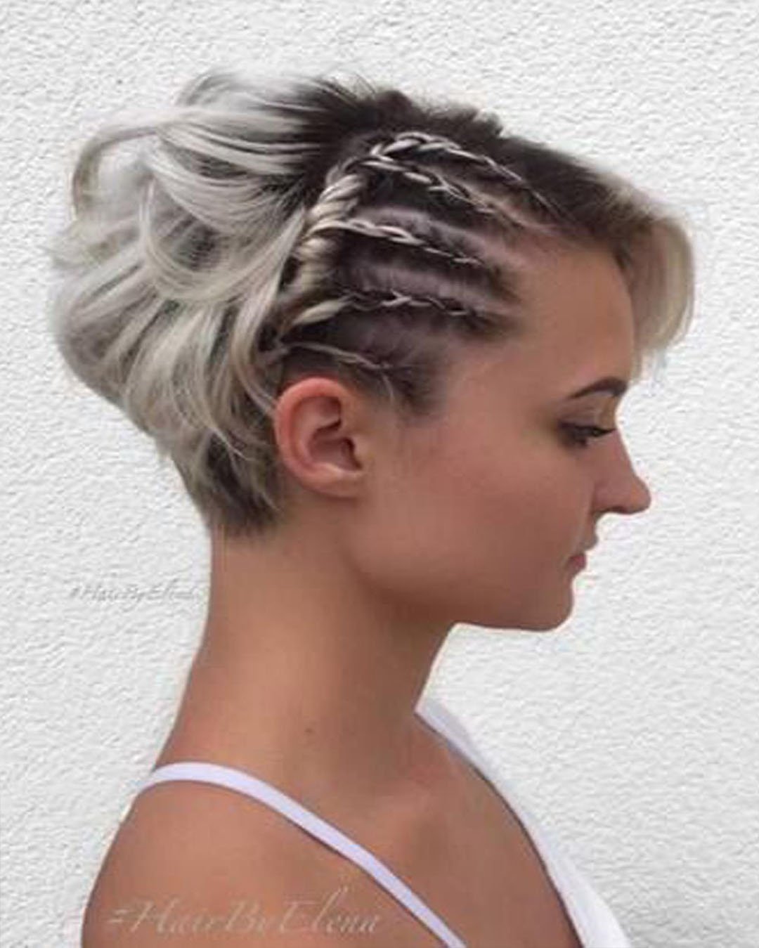 Брейды на короткие волосы