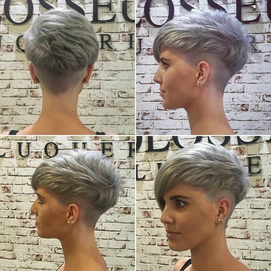 Пикси с выбритым виском и затылком