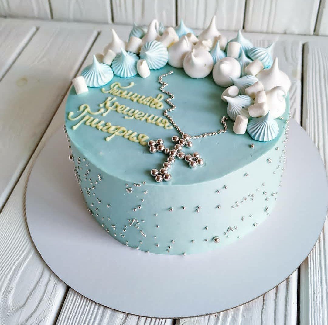 Торт желтый с жемчугом