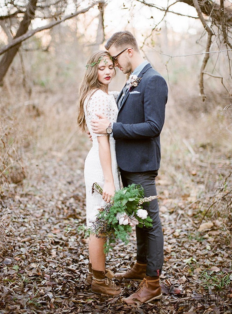 Свадебное платье с берцами