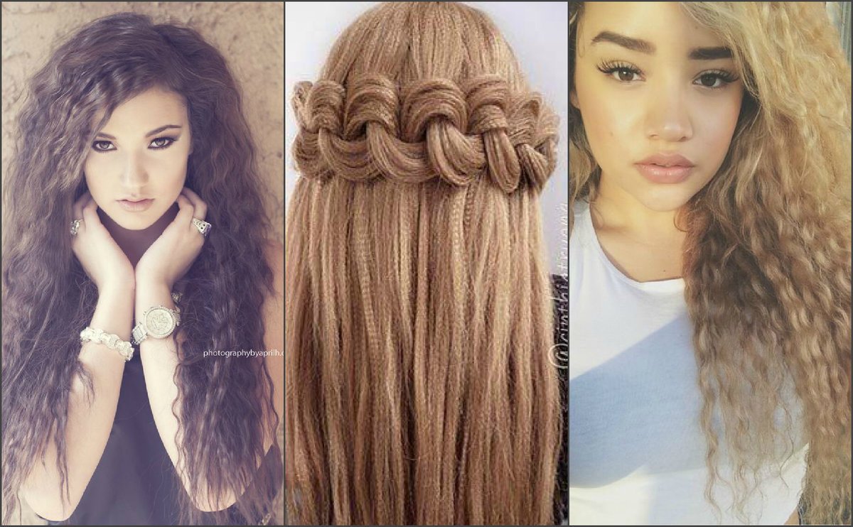 Причёски с гофре на длинные волосы
