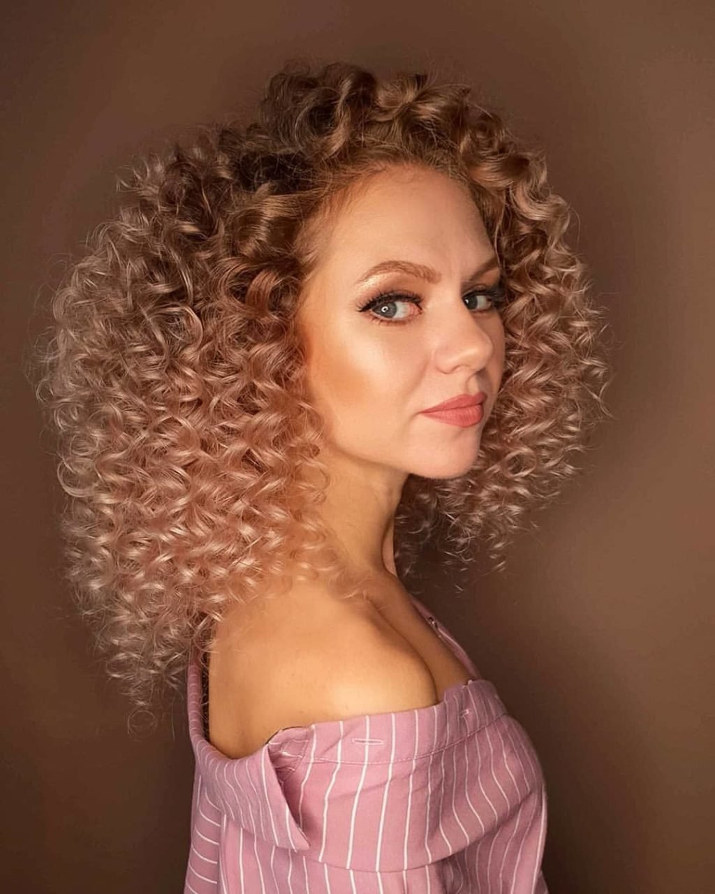 Завивка афро кудри