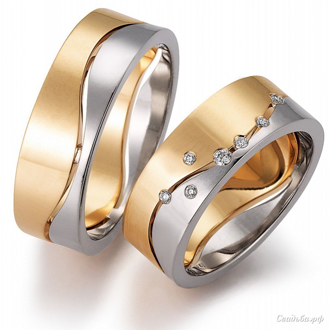 Оригинальные обручальные кольца парные