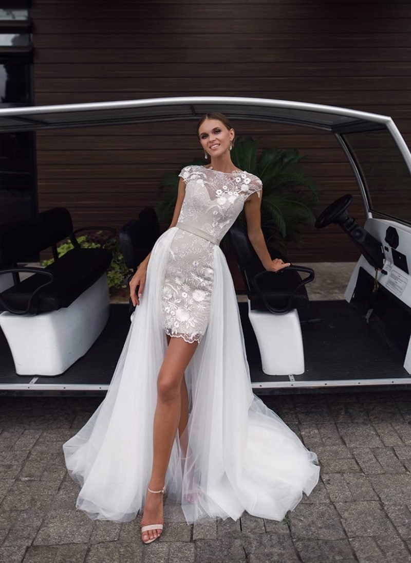 Свадебные платья короткие